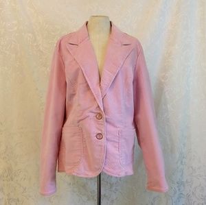 Faded Glory Stretch Pink Corduroy Jacket